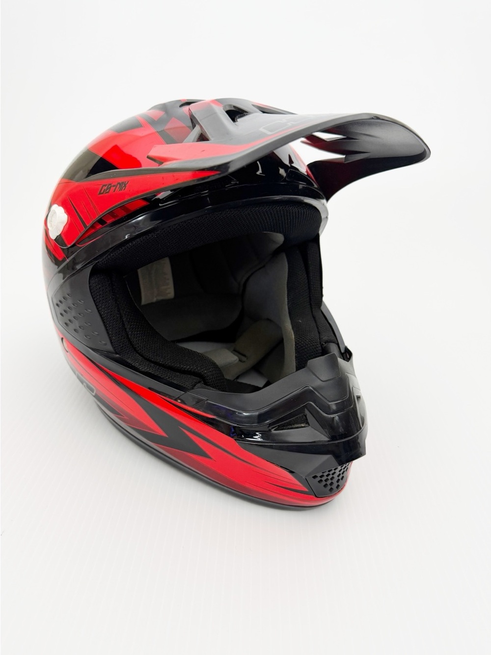 HJC CS-MX Red Black Motocross Motorcycle Dirtbike Bike Helmet